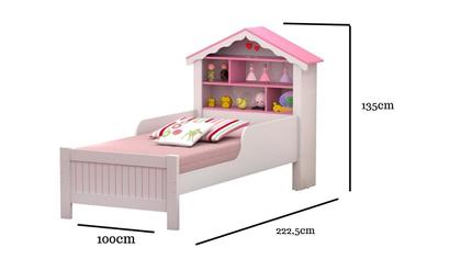 Imagem de Cama Infantil 100% MDF Solteiro Princesa Menina com colchão