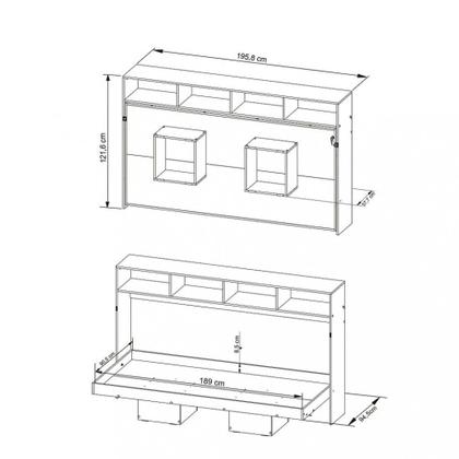 Imagem de Cama Infantil Articulada Horizontal Solteiro CM8020 Tecnomobili
