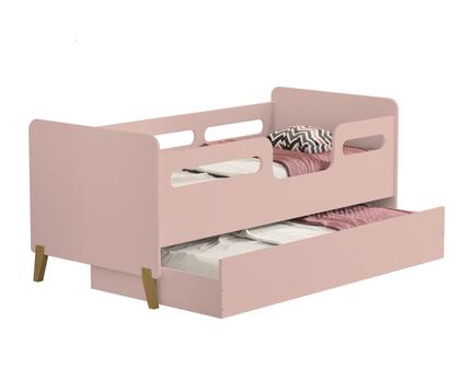Cama Infantil Bicama Cecilia Auxiliar Montessoriana Proteção Lateral Para Quarto - Mini Me Artigos Imagem de Cama Infantil Bicama Cecilia Auxiliar Montessoriana Proteção Lateral Para Quarto