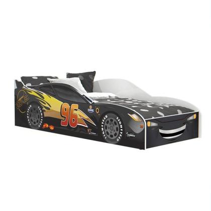 Imagem de Cama Infantil Carro Com Grade Proteção Preto