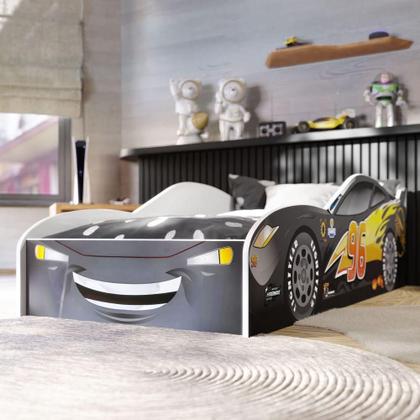 Imagem de Cama Infantil Carro Com Grade Proteção Preto