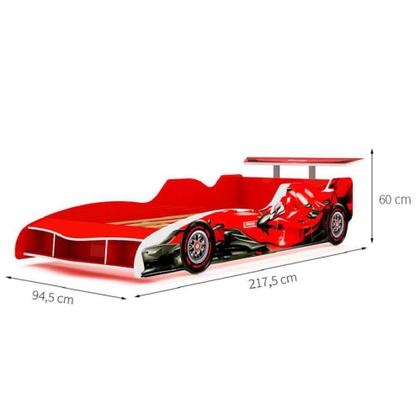 Imagem de Cama Infantil Carro F1 0,90 Vermelho - Gelius
