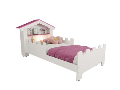Imagem de Cama Infantil Casa Magia Quarto Montessori Princesa Meninas Docel Baby Brinquedos Castelo Com Colchão