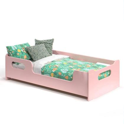 Imagem de Cama Infantil Com Grade De Proteção Rosa