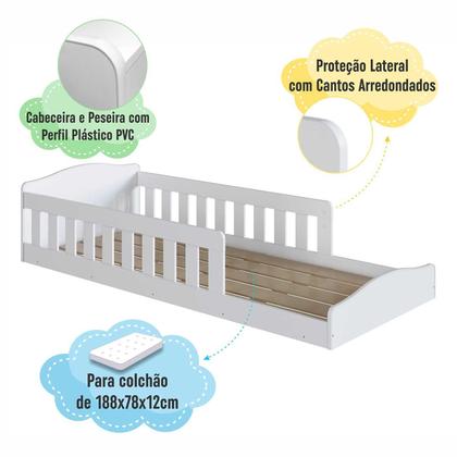 Imagem de Cama Infantil com Guarda Roupa 3 Portas e Caixa Organizadora