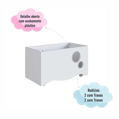 Imagem de Cama Infantil com Guarda Roupa 3 Portas e Caixa Organizadora