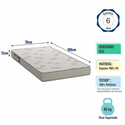 Imagem de Cama Infantil de Chão com Colchão Montessoriana de Solteiro para Menino e Menina com Grade de Proteção Lateral