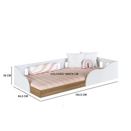 Imagem de Cama Infantil de Solteiro Montessoriana Sem Colchão CM6080 Memphis Art In Móveis