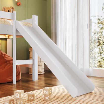 Imagem de Cama Infantil Elevada com Escorregador