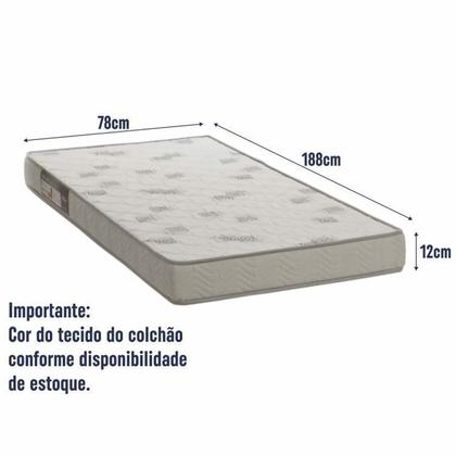 Imagem de Cama Infantil Elevada Multifuncional 1 Armário 1 Escrivaninha com Colchão
