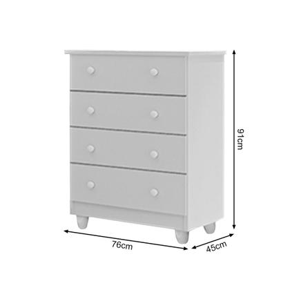 Imagem de Cama Infantil Juvenil Nuvem Colchão Branco com Comada e Guarda Roupa Lara Branco