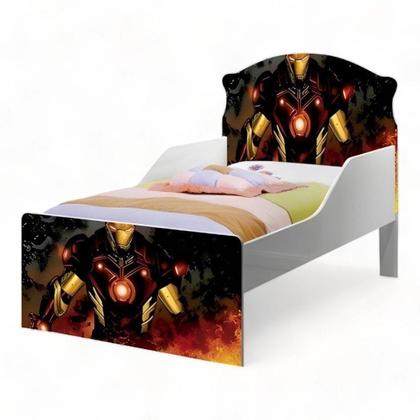 Imagem de Cama Infantil Lívia Adesivada Herói com Colchão Cambel