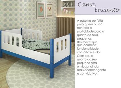 Imagem de Cama infantil Mini Quarto Criança Grades Proteção várias Cores Encanto