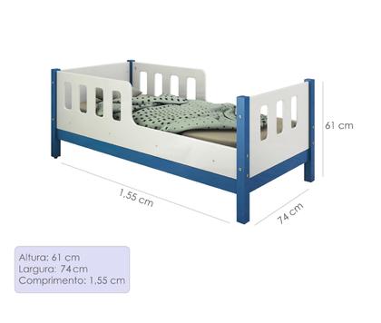 Imagem de Cama infantil Mini Quarto Criança Grades Proteção várias Cores Encanto