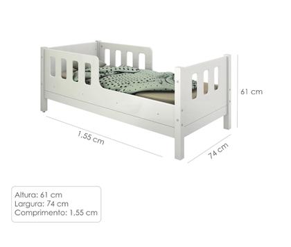 Imagem de Cama infantil Mini Quarto Criança Grades Proteção várias Cores Encanto
