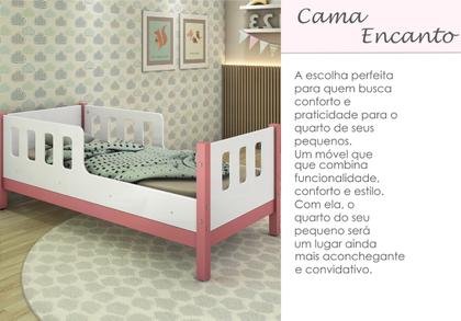 Imagem de Cama infantil Mini Quarto Criança Grades Proteção várias Cores Encanto