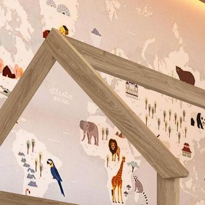 Imagem de Cama Infantil Montessoriana Aveiro com Azul