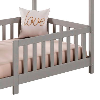 Imagem de Cama Infantil Montessoriana Casa Madeira com Estrado Nina