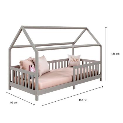 Imagem de Cama Infantil Montessoriana Casa Madeira com Estrado Nina