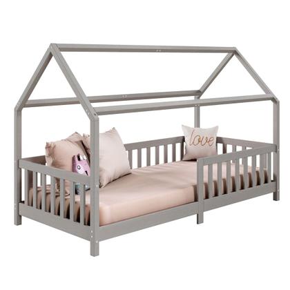 Imagem de Cama Infantil Montessoriana Casa Madeira com Estrado Nina