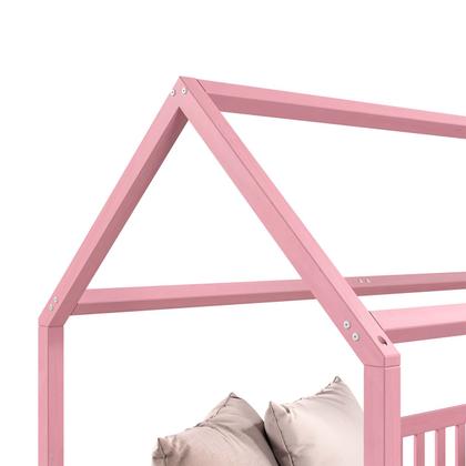 Imagem de Cama Infantil Montessoriana Casa Madeira com Estrado Nina