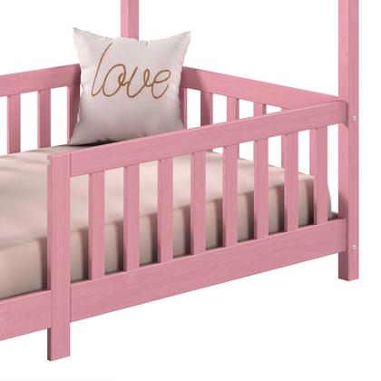 Imagem de Cama Infantil Montessoriana Casa Madeira com Estrado Nina