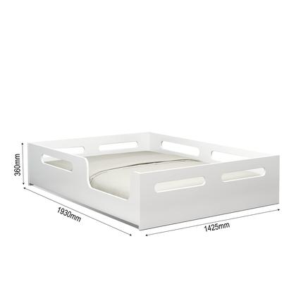 Imagem de Cama Infantil Montessoriana Casal Branca Potente