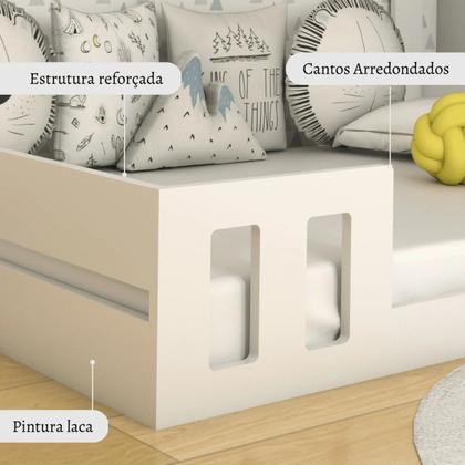 Imagem de Cama Infantil Montessoriana Casal com Casinha Play - Timber Móveis