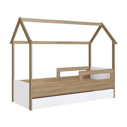 Imagem de Cama Infantil Montessoriana com Cama Auxiliar Aveiro/Branco