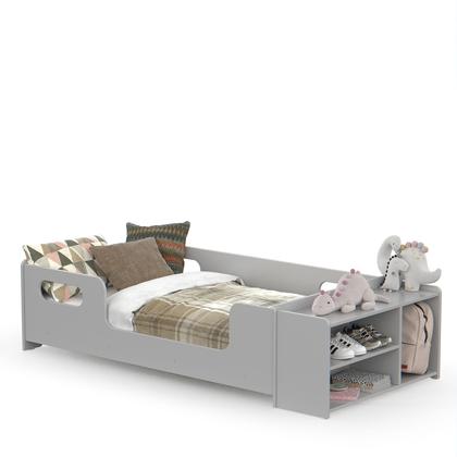 Imagem de Cama Infantil Montessoriana em MDF Aconchego Para Quarto De Criança Com Colchão e Nicho