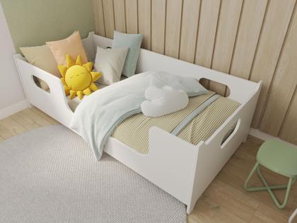 Imagem de Cama Infantil Montessoriana Encanto Menino Menina Casinha Grade Elegante Cercado Solteiro Crianças Caminha Boneca Cabana Resistente Bebê