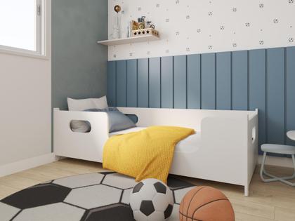 Imagem de Cama Infantil Montessoriana Encanto Menino Menina Casinha Grade Elegante Cercado Solteiro Crianças Caminha Boneca Cabana Resistente Bebê