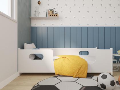 Imagem de Cama Infantil Montessoriana Encanto Menino Menina Casinha Grade Elegante Cercado Solteiro Crianças Caminha Boneca Cabana Resistente Bebê