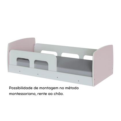 Imagem de Cama Infantil Montessoriana Ninho Rosa - Movelbras