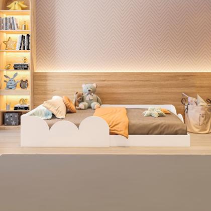 Imagem de Cama infantil montessoriana solteiro cloud