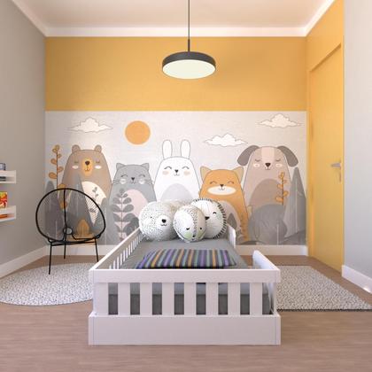 Imagem de Cama Infantil Montessoriana Solteiro Cori Yescasa Branco