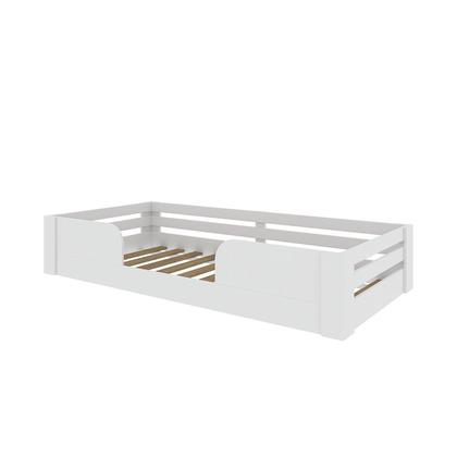 Imagem de Cama Infantil Montessoriana Solteiro Liz Yescasa Branco Perfect Wood