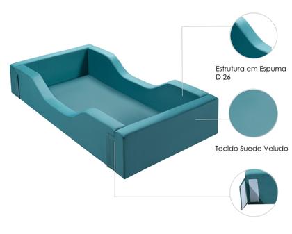 Imagem de Cama Infantil Montessoriana toda em Bloco de Espuma D26 Moderna e Prática Cores