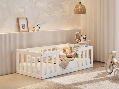 Imagem de Cama Infantil Montessoriane Com Grade Branco