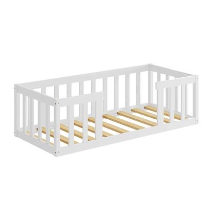 Imagem de Cama Infantil Montessoriane Com Grade Branco