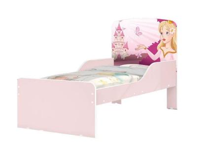 Imagem de Cama Infantil NIC Princesa Com Colchão 100% MDF Cor Rosa
