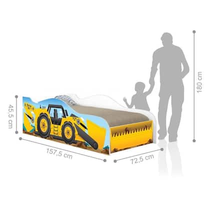 Imagem de Cama Infantil Premium Kids Trator Amarelo