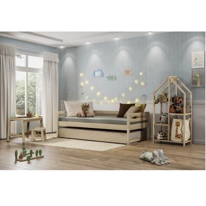 Imagem de Cama Infantil Prime com Cama Auxiliar Casatema MadeiraOriginals Marrom/da Madeira