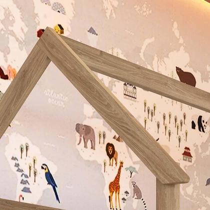 Imagem de Cama Infantil Solteiro Montessoriana Casinha Moderna