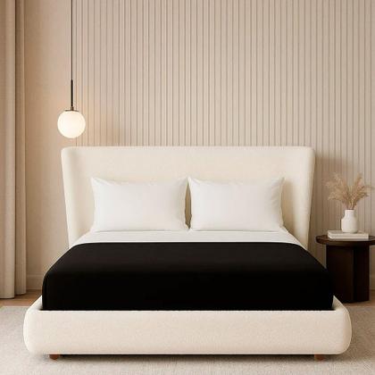 Imagem de Cama Japonesa Seo Casal Bouclé Off White - Sallar Home
