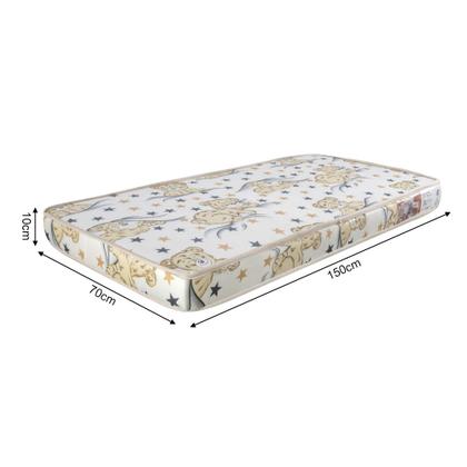 Imagem de Cama Juvenil Livia com Led Usb Prateleiras Divaloto Acompanha Colchão D18 e Mesa de Cabeceira - Bran
