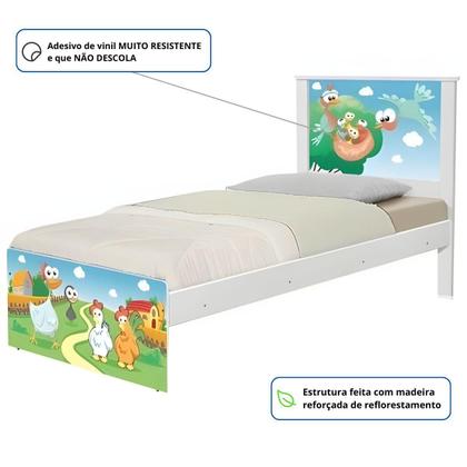 Imagem de Cama Juvenil Zap com Cabeceira Barcelona Fazendinha