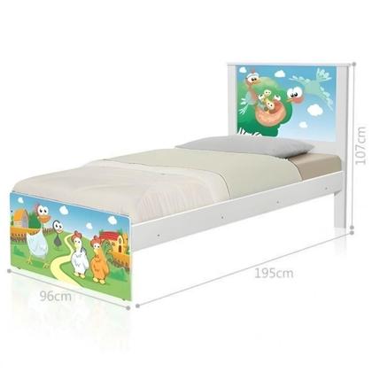 Imagem de Cama Juvenil Zap com Cabeceira Barcelona Fazendinha