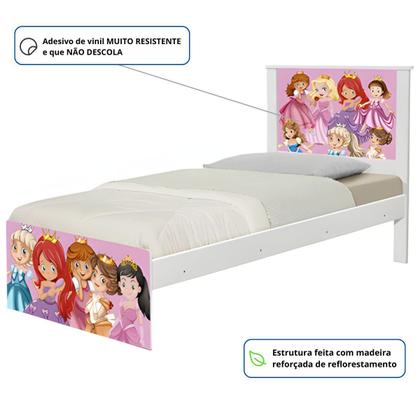 Imagem de Cama Juvenil Zap com Cabeceira Princesinhas