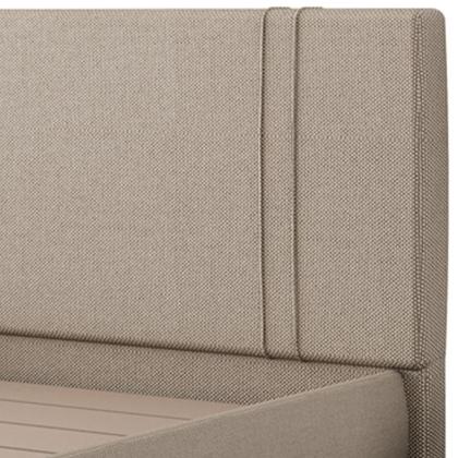 Imagem de Cama King Flutuante Com Cabeceira 195cm Astra S04 Linho Bege - Lyam Decor